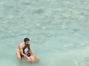 Nudist Couple Caught During Oral Sex at the Beach