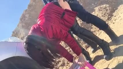 Hidden Outdoor Sex Hot Chinese Girl Fucked from Behind