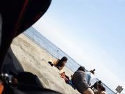 Nudist women caught on the beach on voyeur cam