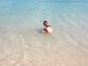 Nudist wife is filmed at the beach voyeur