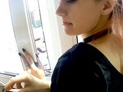 Fucking in the balcony with girlfriend